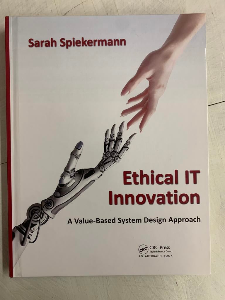 MRT ETHICAL IT INNOVATION - SARAH SPIEKERMANN, Ophalen of Verzenden, Zo goed als nieuw