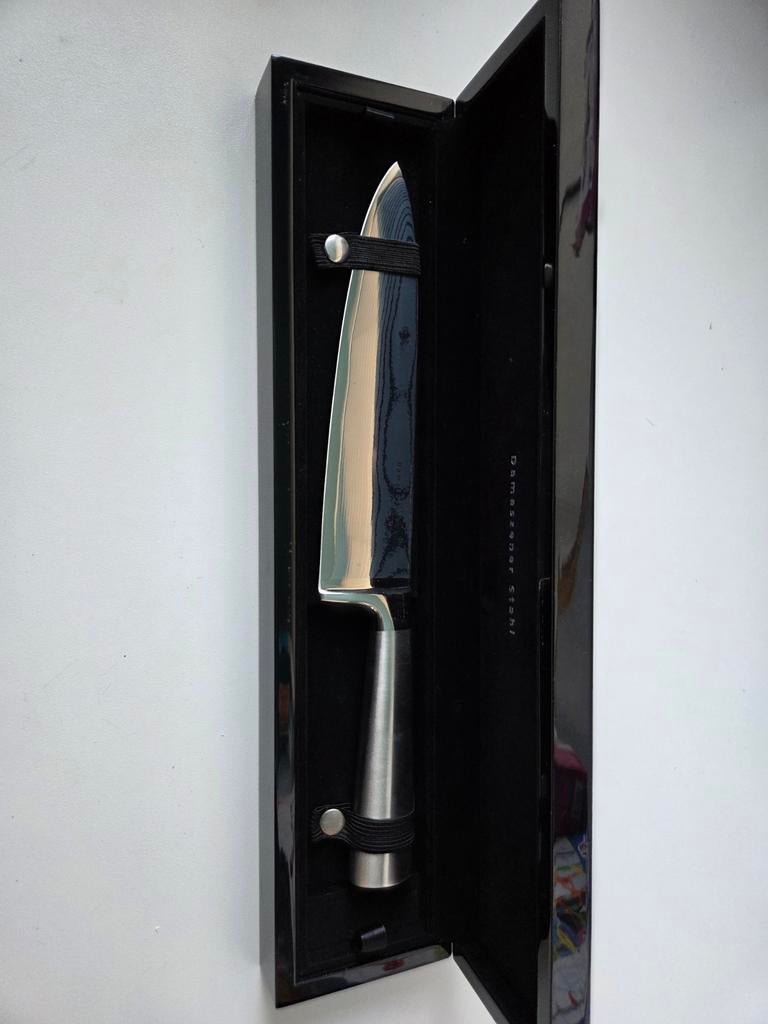 Mes van Damascus staal., Verzamelen, Ophalen of Verzenden, Overige soorten, Nederland, Mes of Dolk