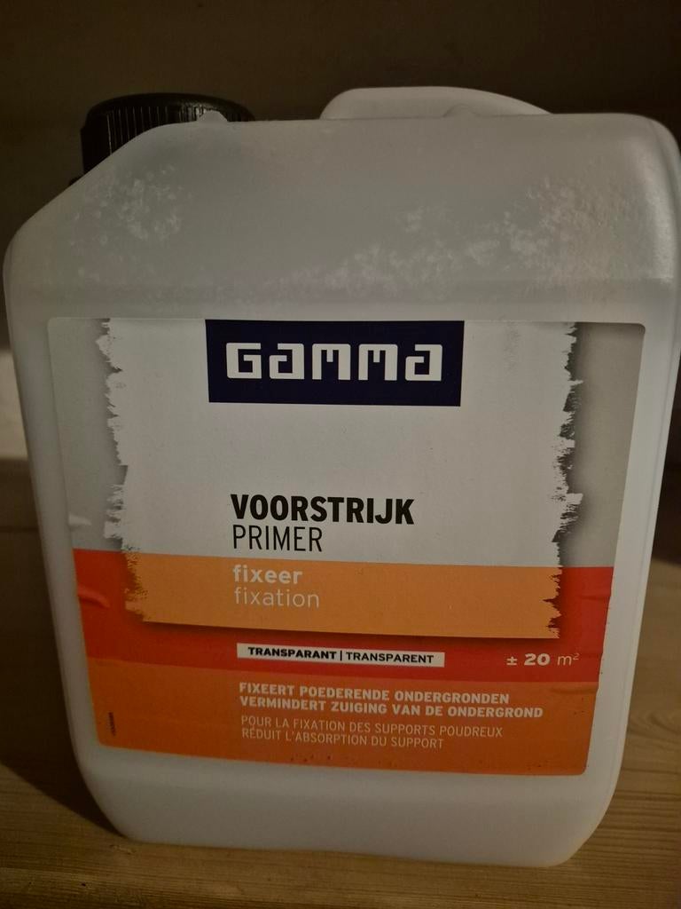Gamma voorstrijk transparant, Minder dan 5 liter, Ophalen of Verzenden, Overige kleuren