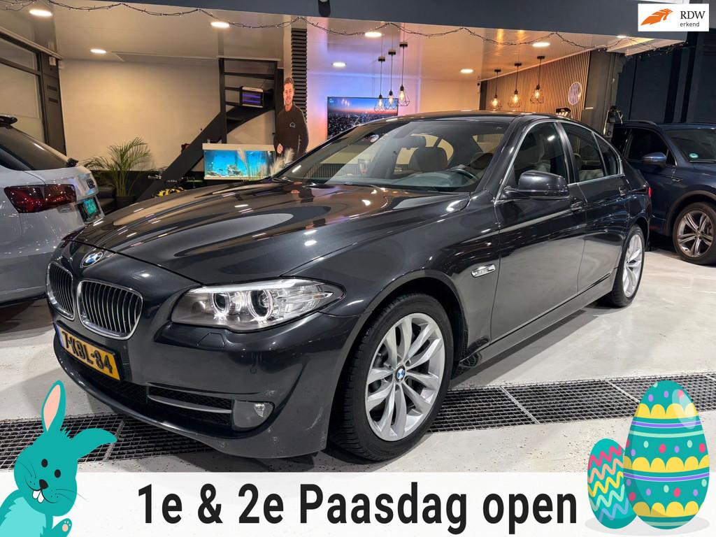 BMW 5-serie 528i High Executive|LEDER|LED|MEMORY|NAVI|STOELV, Automaat, Euro 5, Gebruikt, 2000 kg