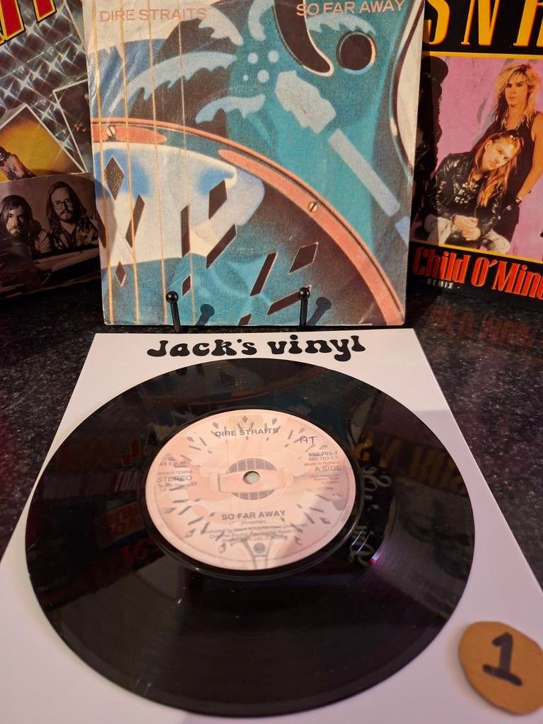 Dire Straits - So Far Away (Vinyl Single) 1985, Ophalen of Verzenden, Gebruikt, Overige formaten, Poprock
