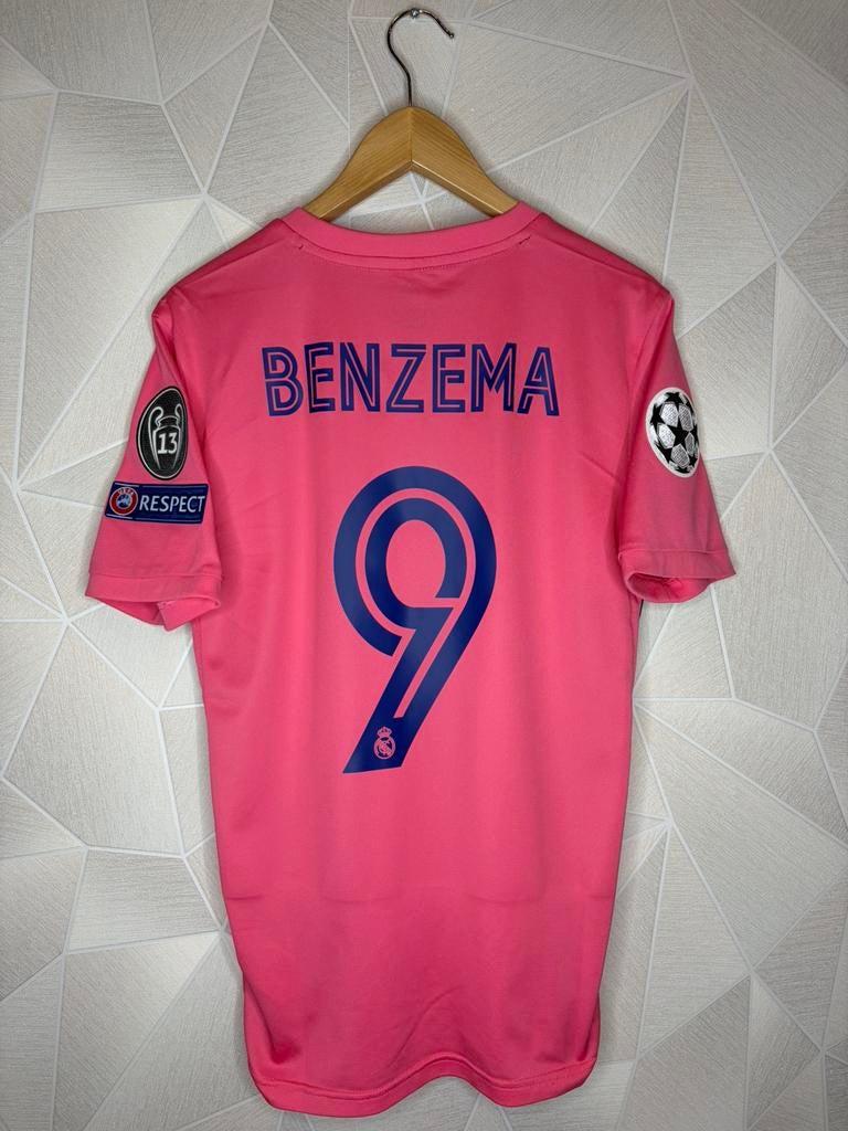 Real Madrid Uit 2020/2021 Benzema, Maat S, Ophalen of Verzenden, Zo goed als nieuw, Shirt