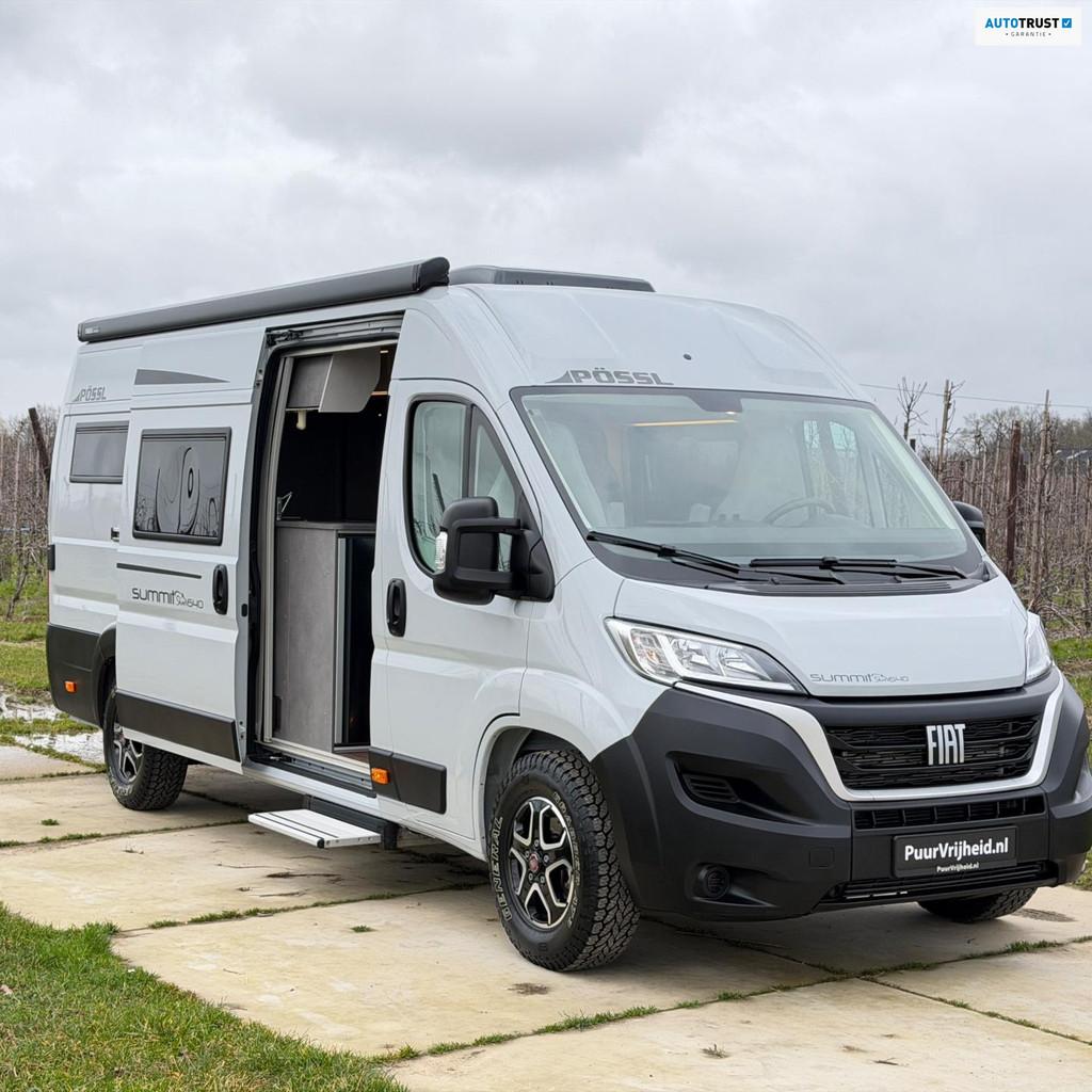 Possl Summit Shine 640 Automaat Vol Opties! Omvormer/Lithium, Caravans en Kamperen, Buscamper of Camperbus, Pössl, Bedrijf, Diesel
