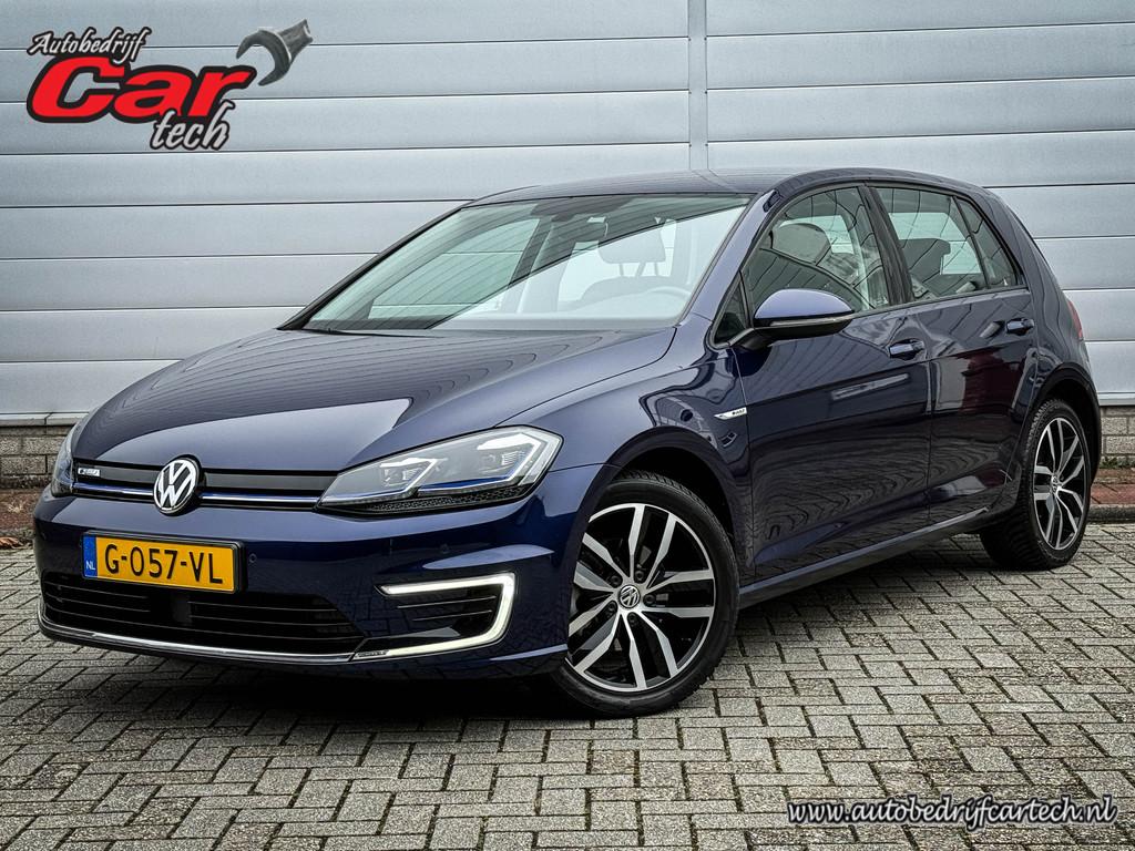 Volkswagen e-Golf e-Golf | Clima | Cruise | Navi | Led | 17, 136 pk, Gebruikt, Blauw, Origineel Nederlands