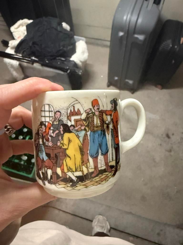 Vintage mokken Van Nelle - kronester Bavaria, Ophalen of Verzenden