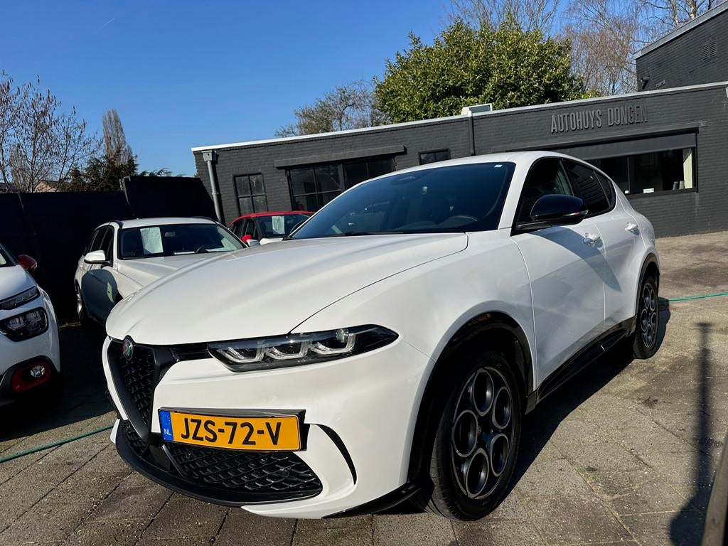 Alfa Romeo Tonale 160pk Hybrid Aut Sprint|16.000km|Leder|Fab, Gebruikt, Zwart, 4 cilinders, 160 pk