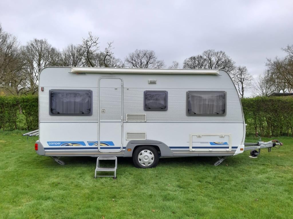 Caravan DETHLEFFS type Camper 460 DB. Staat in Nijkerk., Caravans en Kamperen, Rondzit, Dwarsbed, 750 - 1000 kg, Particulier