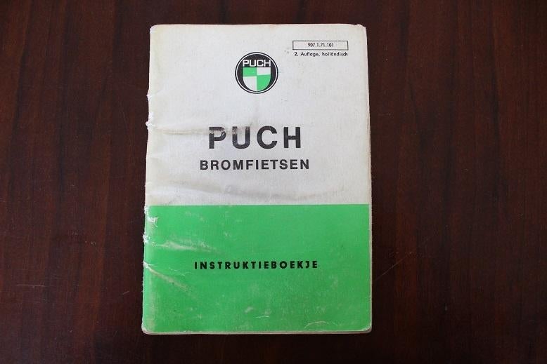 Puch bromfietsen 1971 ?  instructie boekje MS VS VSD, Fietsen en Brommers, Ophalen of Verzenden, Gebruikt