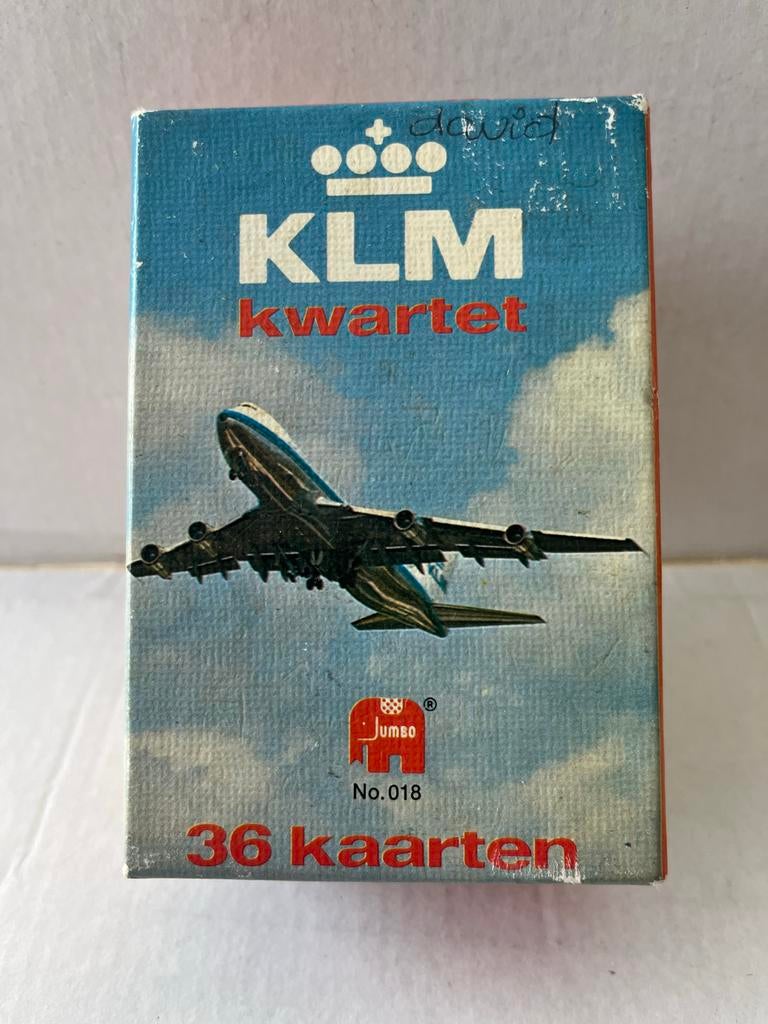 KLM Kwartetspel 36-delig, onberispelijke staat (ca. 1971), Ophalen of Verzenden, Zo goed als nieuw