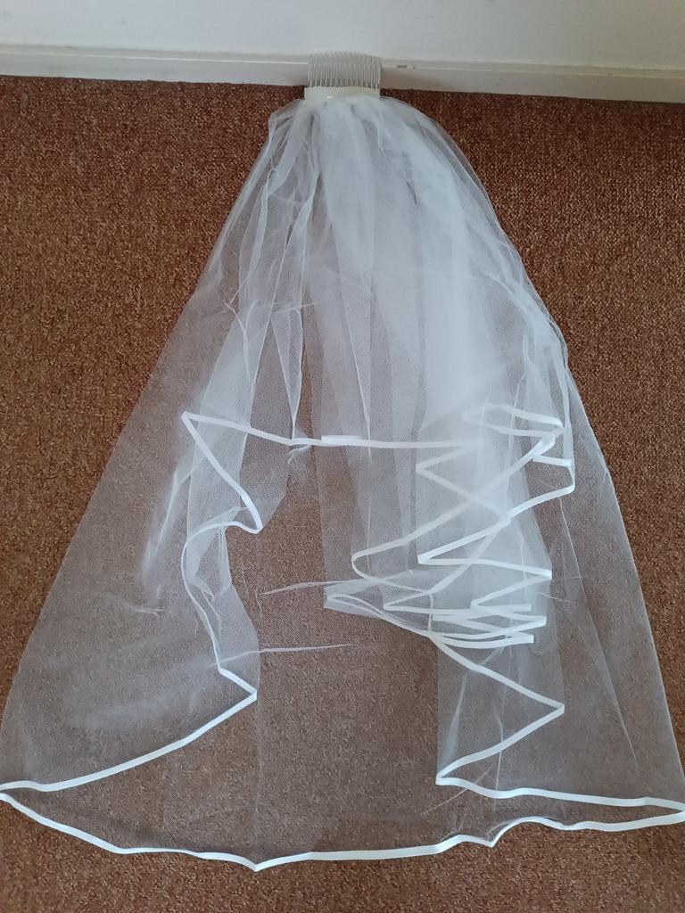 Sluier met kam kort, Ophalen of Verzenden