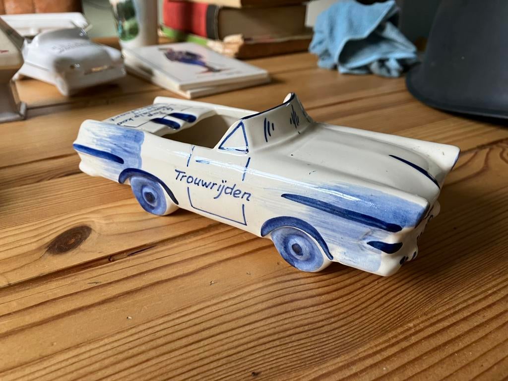 Oude asbak Amersfoort G. Tap trouwrijden auto, Ophalen of Verzenden