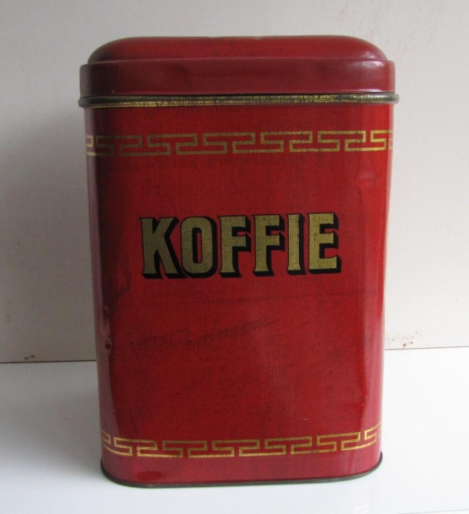 Groot koffieblik van Bekkers & Zoon, Ophalen of Verzenden, Gebruikt, Koffie, Overige merken
