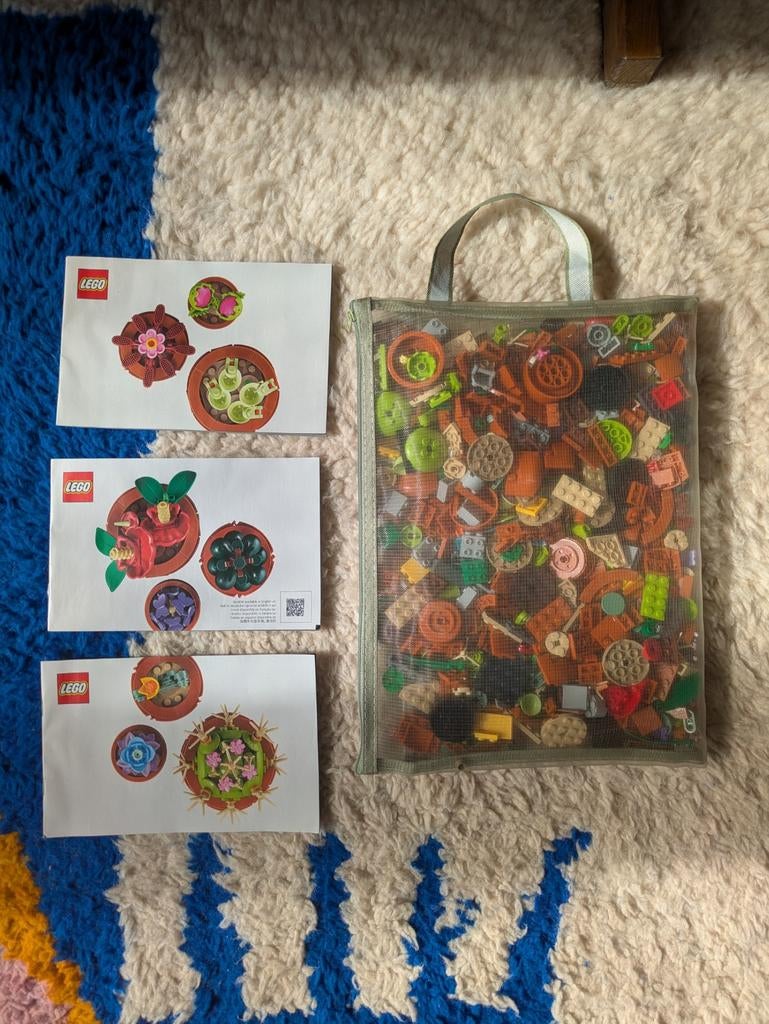 LEGO Miniplantjes (10329) compleet met opbergtas, Ophalen of Verzenden, Zo goed als nieuw, Complete set, Lego