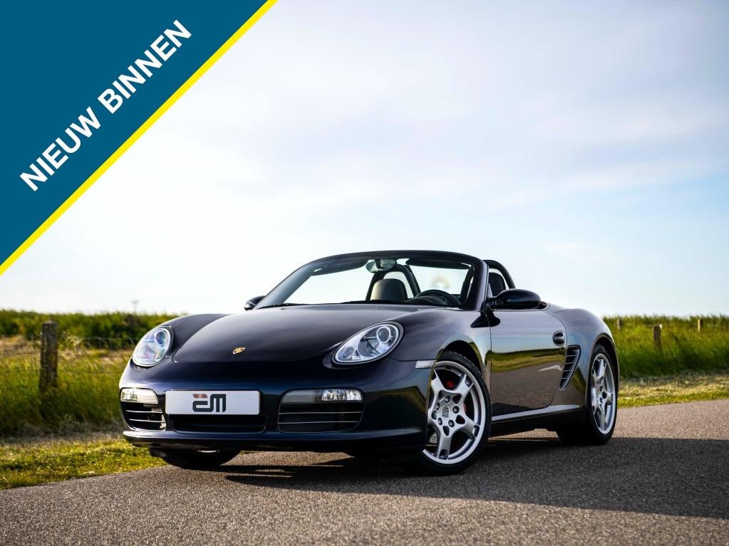 Porsche Boxster S 3.2 Orig NL NAP Handgesch. Youngtimer, Cabriolet, Blauw, Bedrijf, Handgeschakeld