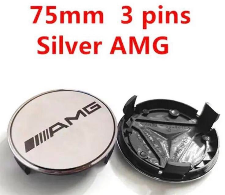 AMG Naafdoppen Zilver/Zwart Nieuw€5,-P.st.Mercedes€3,50P.st., Verzenden, Nieuw