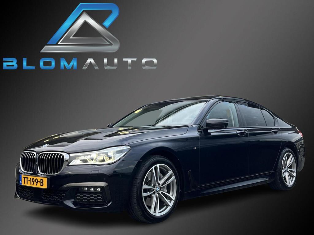 BMW 7-serie 740i M-SPORT ZEER COMPLEET! MASSAGE+SUNROOF+ACC, Automaat, Gebruikt, 1700 kg, Zwart