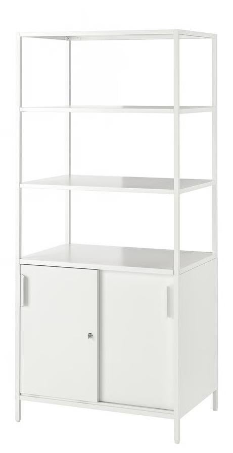 IKEA Trotten Kast met schuifdeuren, wit, 80x55x180 cm, Ophalen, Gebruikt