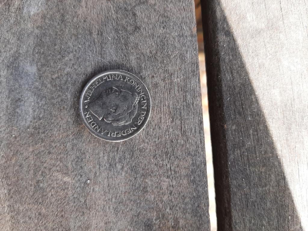 Kwartje Wilhelmina 1948, Ophalen of Verzenden, Koningin Wilhelmina, 25 cent