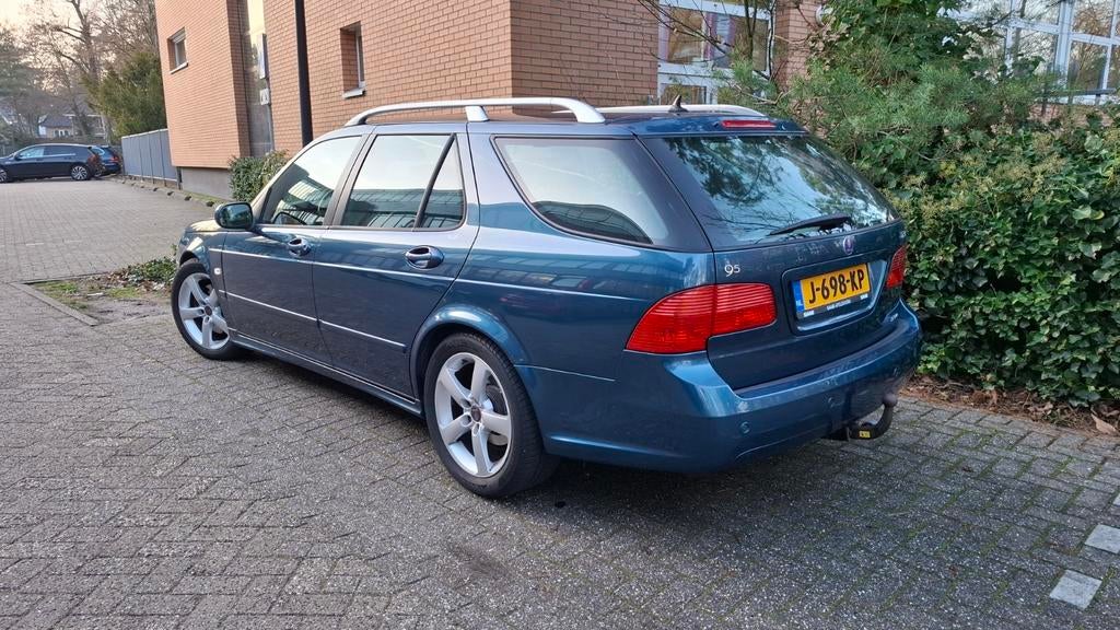Saab 9-5 2.3 T Biopower Sport Estate AUT 2008 Blauw, Auto's, 1800 kg, Zwart, 4 cilinders, 2290 cc