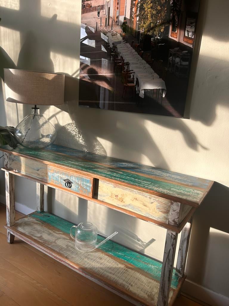 Dressoir / side table Braziliaans hout, Ophalen, 25 tot 50 cm, 100 tot 150 cm