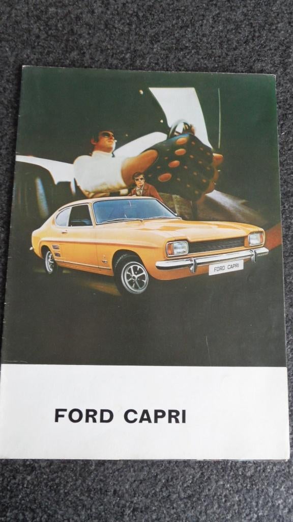 Ford Capri 1972 oldtimerauto folder, Verzenden, Gelezen, Ford