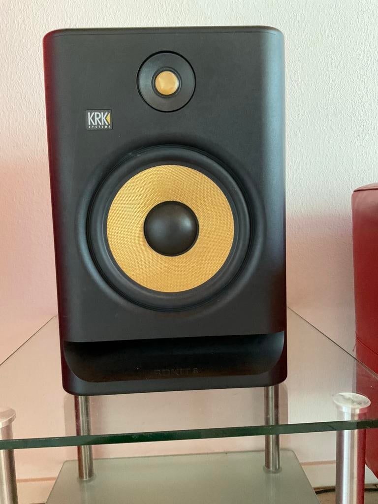KRK Rokit 8 G4 studiomonitor, Audio, Tv en Foto, Luidsprekers, Zo goed als nieuw, Front, Rear of Stereo speakers, 120 watt of meer