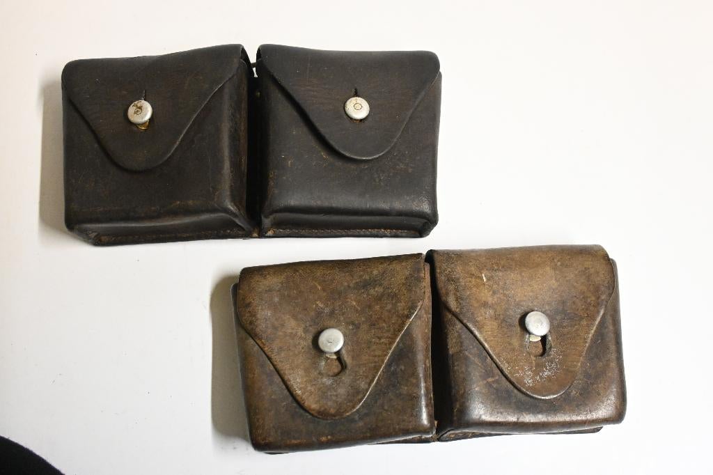 2x zwitserland leren  patronen tas wo2, Verzamelen, Militaria | Tweede Wereldoorlog, Ophalen of Verzenden, Landmacht, Overige gebieden