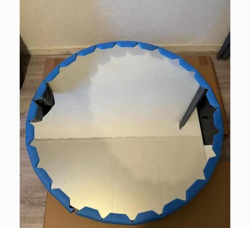 Badkamer meubel set zwart wasbak keramisch spiegel onderkast, Nieuw, Minder dan 100 cm, Wastafelkast, 25 tot 50 cm