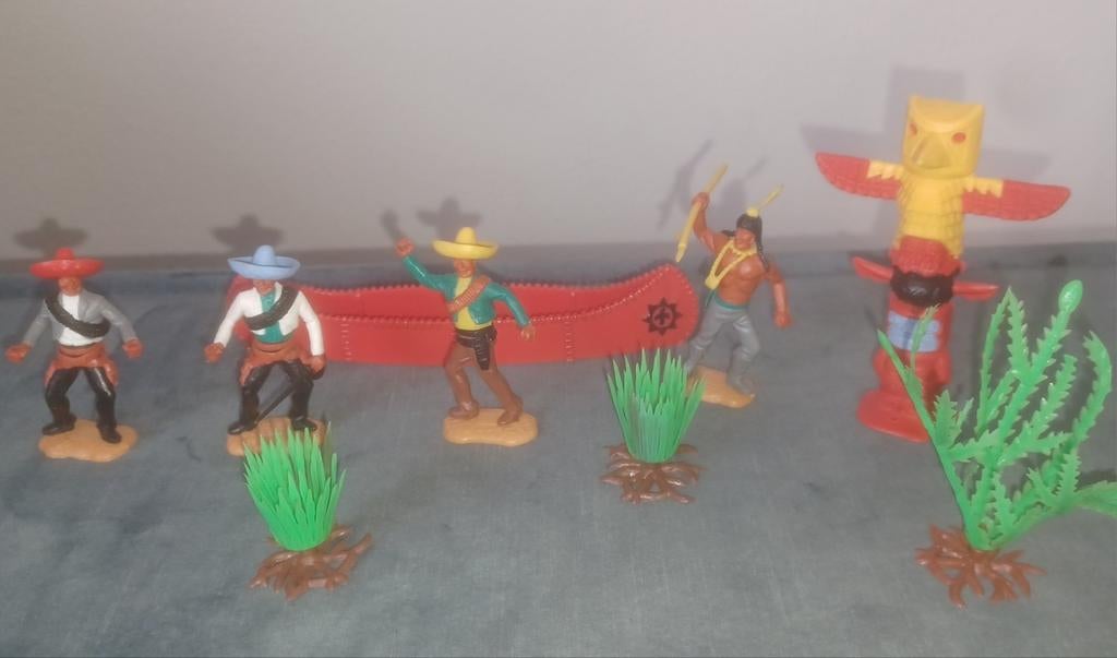 Timpo toys Grt. Britains Mexicanen en indiaan, Ophalen of Verzenden