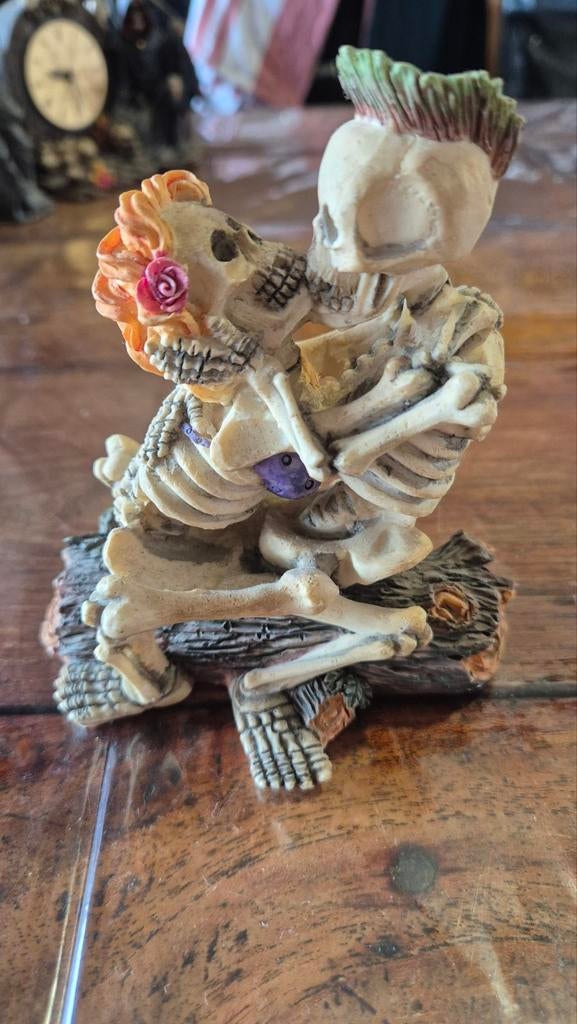 Skeletten beeldje, hoogte 12 cm, Verzamelen, Beelden en Beeldjes, Ophalen of Verzenden