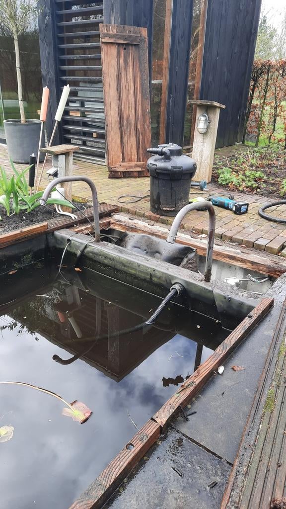 Vijverpomp met 2 spuwers, Ophalen of Verzenden, Gebruikt