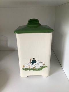 voorraadpot keukenpot keramiek pot met deksel Frankrijk, Ophalen, Zo goed als nieuw