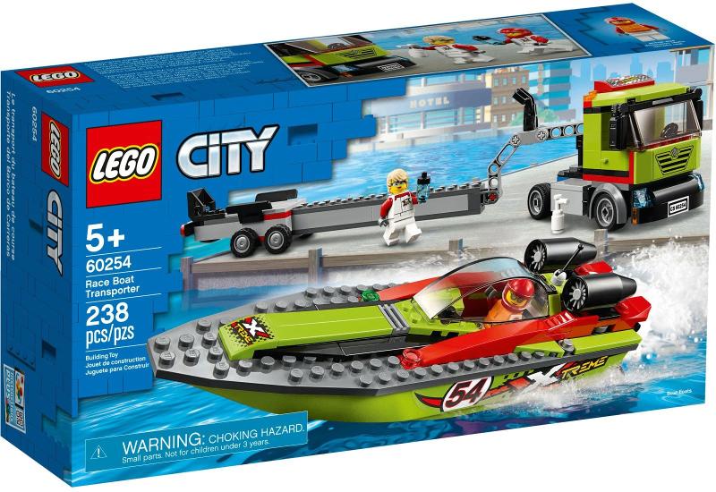 Lego City set 60254 Raceboottransport, Kinderen en Baby's, Speelgoed | Duplo en Lego, Nieuw, Lego, Complete set, Compleet, Ongeopend/sealed