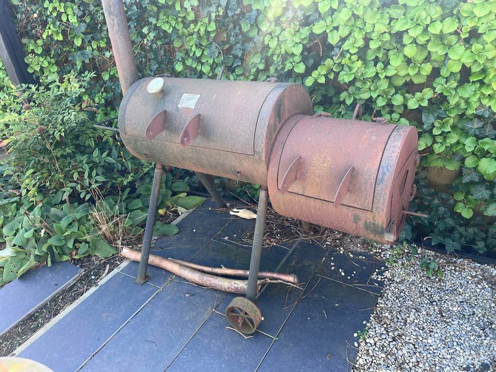 Amerikaanse BBQ Smoker - Opknapper, Tuin en Terras, Houtskoolbarbecues, Gebruikt, Ophalen