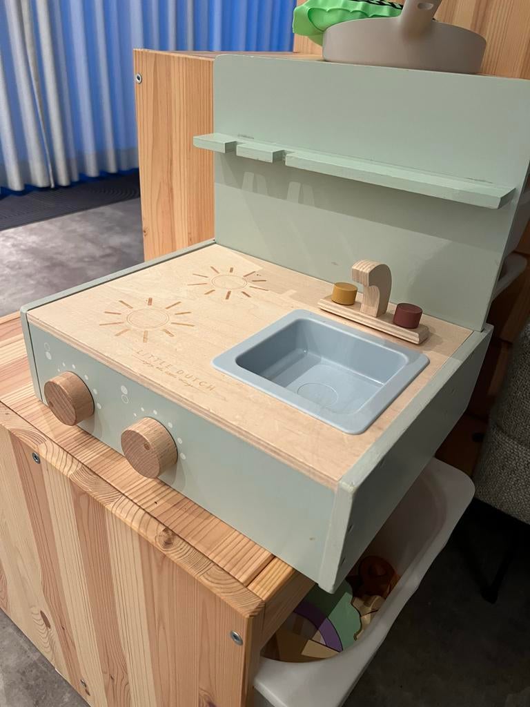 Little Dutch Mini Keuken - Compact en Draagbaar, Ophalen, Gebruikt, Hout, Speelkeuken
