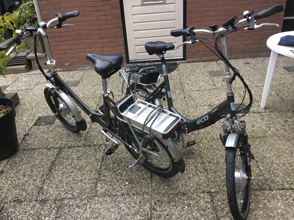 Elektrische vouwfietsen, Fietsen en Brommers, Fietsen | Vouwfietsen, 20 inch of meer, Gebruikt, Versnellingen, Totaal opvouwbaar