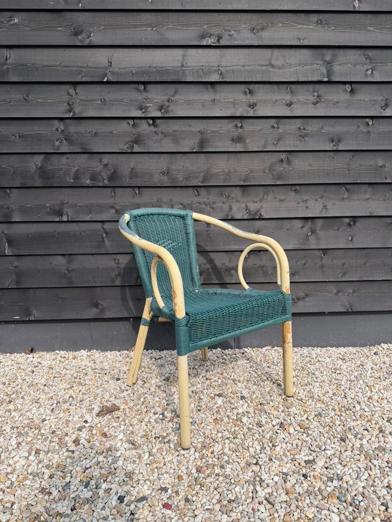 Partij Terrasstoelen, Horeca, Vintage 100 stuks, Ophalen, Gebruikt, Aluminium