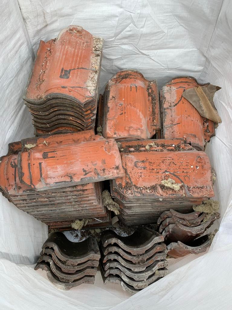 Dakpannen ca. 150, Doe-het-zelf en Verbouw, Dakpannen en Dakbedekking, Steen of Klei, Ophalen of Verzenden, 15 m² of meer, Dakpannen