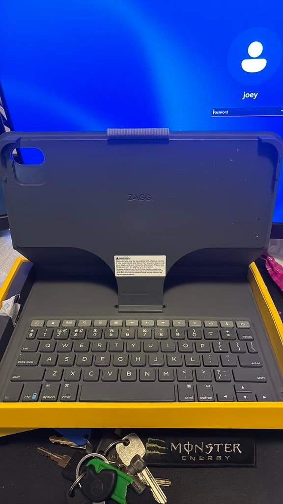 Zagg messenger folio 2 ipad hoes met toetsenbord, Ophalen of Verzenden, Zo goed als nieuw, 10 inch, Bescherming voor- en achterkant