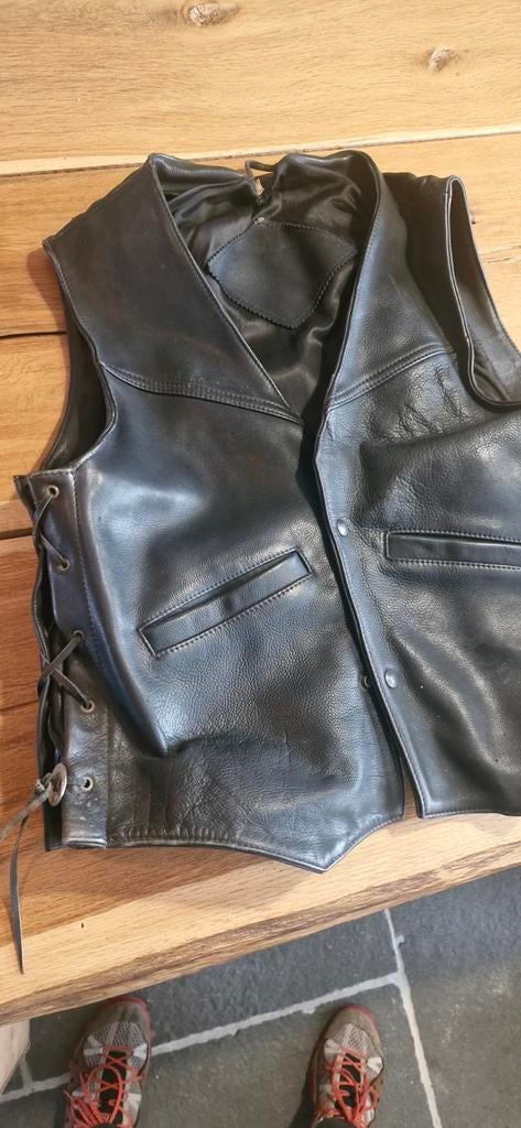 Lederen harley davidson gilet, Ophalen of Verzenden, Tweedehands, Jas | leer