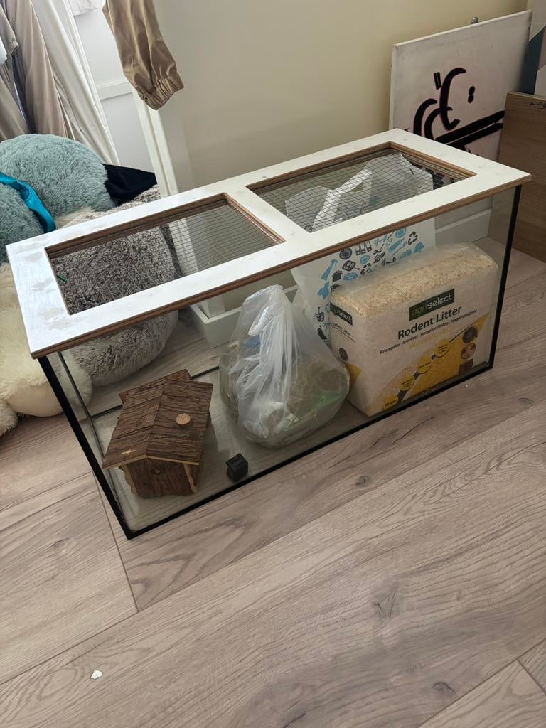 Moet nu weg!!!!! Hamsterkooi met toebehoren, Ophalen, Zo goed als nieuw