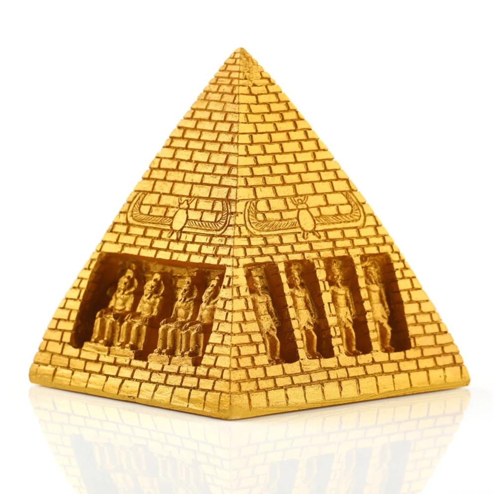 Gouden Pyramide / Beeld Egypte Oudheid Decor Piramide, Verzenden, Nieuw