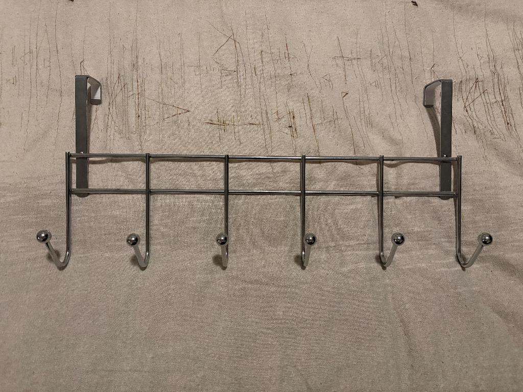 Kapstok voor aan deur voor 6 kledingstukken, Wandkapstok, Ophalen of Verzenden, Zo goed als nieuw, Minder dan 100 cm