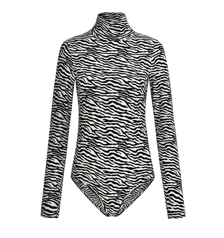 Zebra bodysuit jumpsuit zwart wit bodycon pakje romper, Verzenden, Overige kleuren, Body of Korset