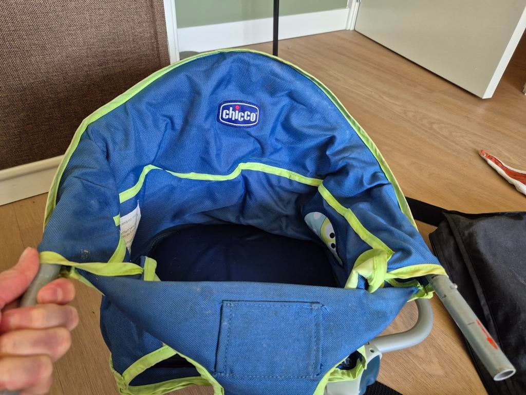 Chicco hangstoel voor kind, reis kinderstoel, Ophalen of Verzenden, Gebruikt, Hangstoel, Aanschuifbaar