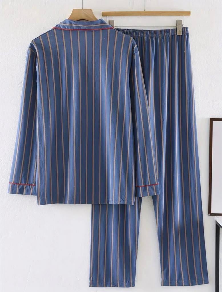 Nieuwe gestreepte pyjamaset, maat L, L, blauw, Kleding | Dames, Pyjama's, Ophalen of Verzenden, Nieuw, Maat 42/44 (L)