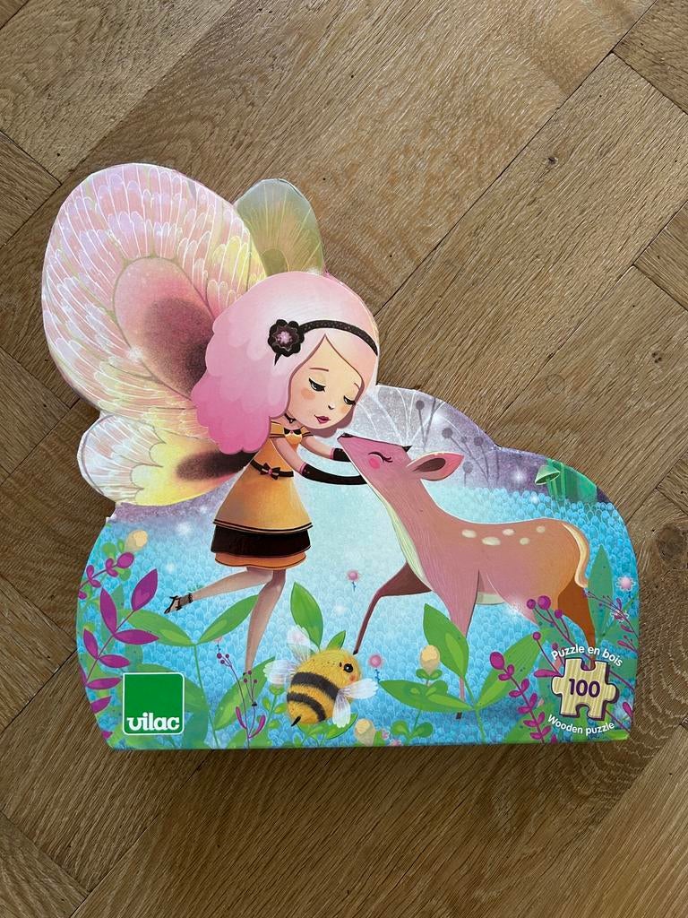 Vilac houten puzzel 100 stukjes 5-8 jaar, Ophalen of Verzenden, Meer dan 50 stukjes, Zo goed als nieuw, 6 jaar of ouder