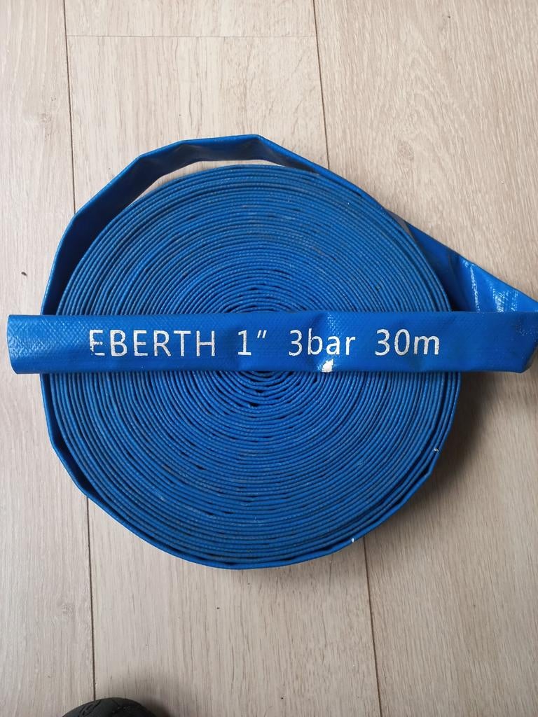 EBERTH Platte Tuinslang 1" 3bar 22,5 m voor Pompen, Ophalen of Verzenden, Nieuw, Tuinslang