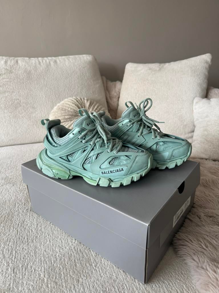 Balenciaga tracks origineel met alle toebehoren, Ophalen, Blauw, Nieuw, Sneakers of Gympen
