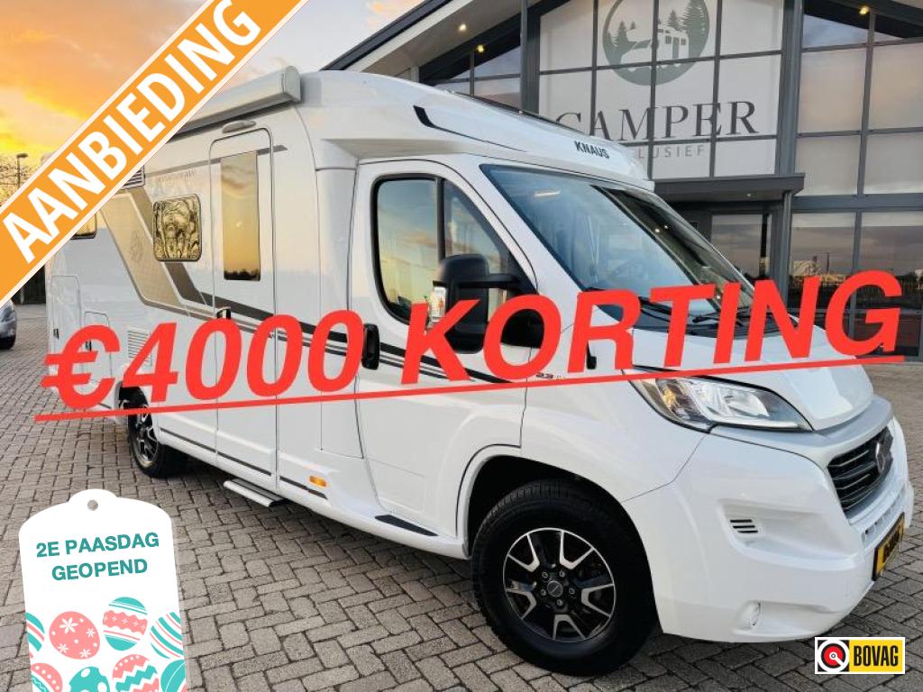 Knaus Vansation 650 Lithium Omvormer PAASSHOW 4000 KORTING, Standaard zit, Ringverwarming, Fiat, Bedrijf